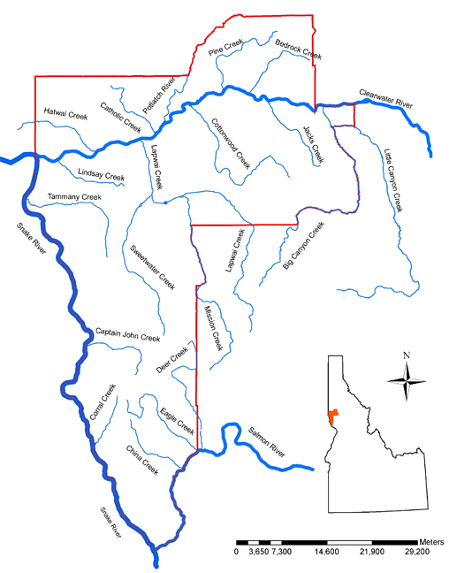 Cottonwood Creek Location Map