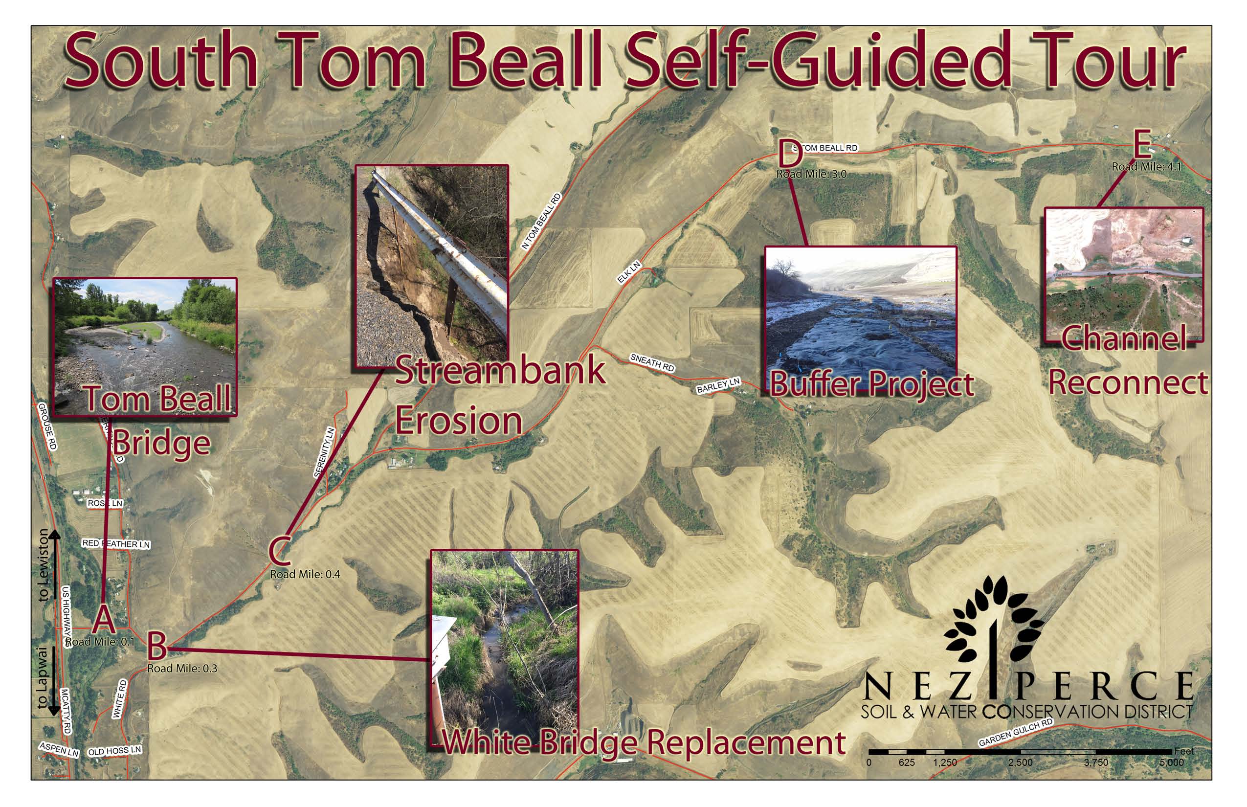 South Tom Beall Tour Map