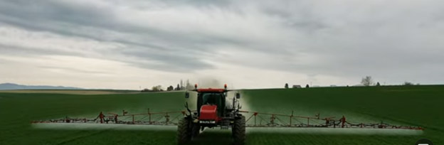 Sprayer in field