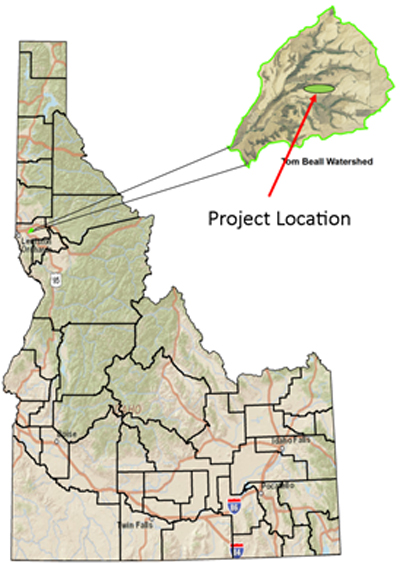 Tom Beall Phase I Project Location Map