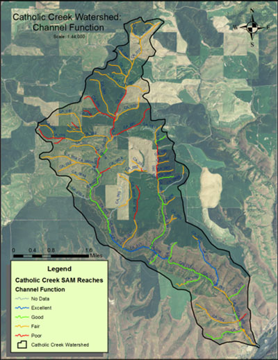 Catholic Creek Channel Treatment Areas