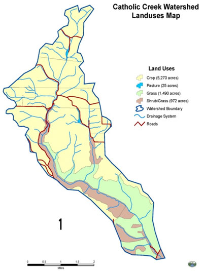 Catholic Creek Land Uses Map