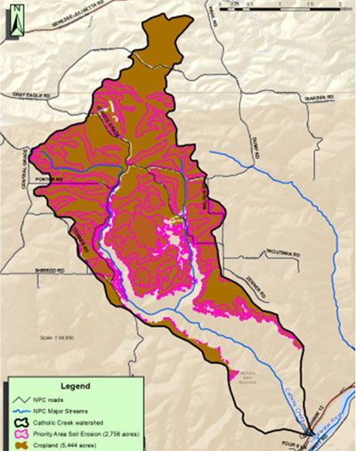 Catholic Creek Target Areas