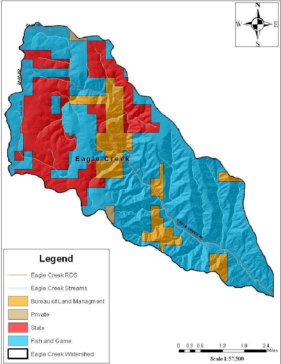 Eagle Creek Watershed Map Location