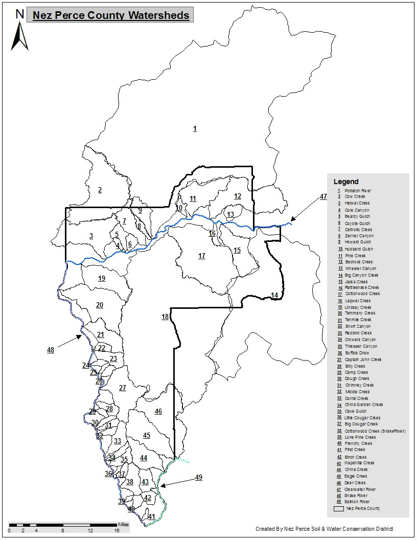 Eagle Creek Watershed Map Location