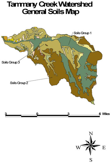 Tammany Creek General Soils Map